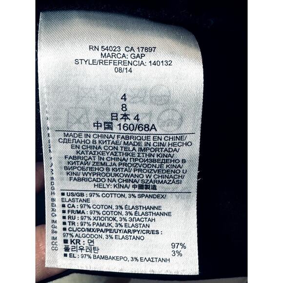 Gap Navy Long Sleeve Button Down Pleated Shirt Women's Size S NWT - Picture 5 of 6